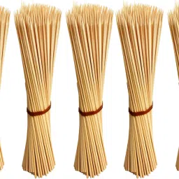 kebab stick, roast stick, Bamboo Skewers Chocolate Fountain Wooden Fruits BARBECUE Kebab Stick Party Buffet Food Disposable Wooden Roast Fork Set (Pack of 700) Disposable Bamboo Roast Fork-24
