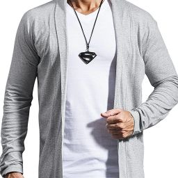 Men Jacket Style Full Sleeve Grey Shrug-image-83