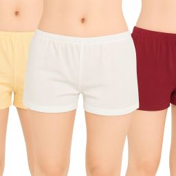 Pack of 3 Solid Women Multicolor Cycling Shorts-image-31