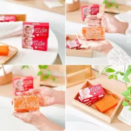 White Aura Carrot Infused Soap Bar-image-25