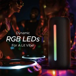 boAt Stone SpinX Pro with 8 HRS Playtime,RGB LEDs, TWS Mode, Signature Sound 20 W Bluetooth Speaker image 4