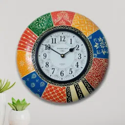 hanable india Mdf Hand Painted Traditional Wall Clock-picture-31