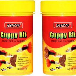 taiyo Guppy Bits 45g (Pack of 2) 0.045 kg (2x0.02 kg) Dry Adult, New Born, Young Fish Food-picture-49