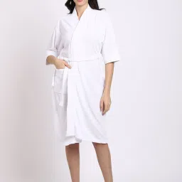 White Free Size Bath Robe-image-47