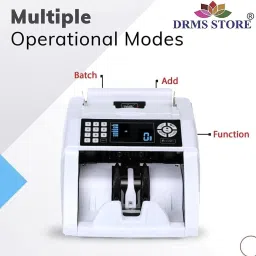 DRMS STORE Currency Counting Machine with Fake Note Detection for All New & Old Notes Note Counting Machine image 2