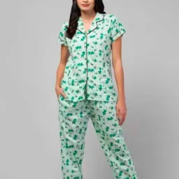 Women Shirt & Pyjama set Multicolor Printed-picture-18