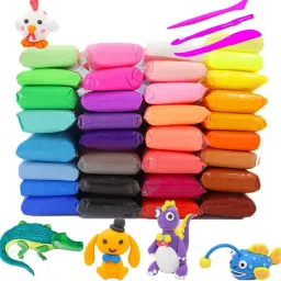 Magic Clay With 12 Colors Air Dry Clay for Kids with Clay Tools Set-17
