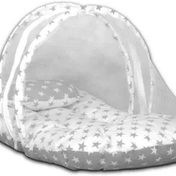 Cotton Kids Washable Mini-Milky Star 2 in 1 Baby's Cotton Bed with Mosquito Met Mosquito Net-26