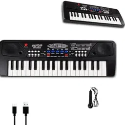 Musical Sound Toys Piano Toy with Recording and Mic and Adapter for Power Musical Sound Toys Piano Toy with Recording and Mic and Adapter for Power Analog Portable Keyboard-23