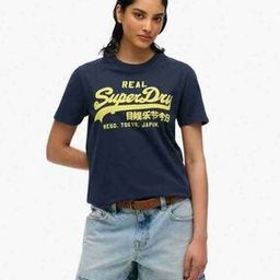 Women VL Neon Brand Print Slim Fit Round-Neck T-Shirt-image-3