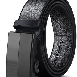 metronaut Men Formal, Party, Evening, Casual Black Texas Leatherite, Artificial Leather Belt-picture-1