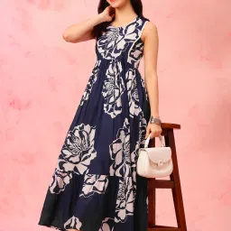 Women Fit and Flare Pink Maxi/Full Length Dress-image-51