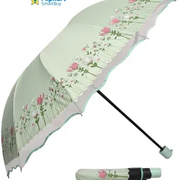 flipkart smartbuy 3 Fold Printed Rain Sun & UV Rays Protective Double Coated Manual Open Umbrella image 2
