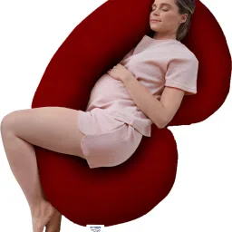 C Shape Full Body Support Maternity Pillow For Pregnant Women Microfibre Solid Pregnancy Pillow Pack of 1-image-13