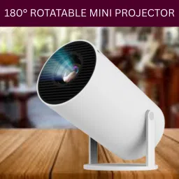 SACRO Smart (Projector) 1080P & 4K Support Rotatable Design With Netflix/Prime etcW240 (4500 lm / 1 Speaker / Wireless / Remote Controller) Portable Projector-23