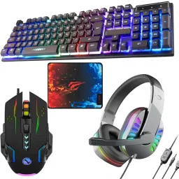 ENTWINO 4 in 1 Gaming Keyboard Mouse Combo With Gaming Headphone + Mousepad Combo Set-9