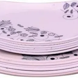 LITO MODEL NO-918, Beautifully Design Plates 10 INCH FULL AND 7 INCH HALF DINNER PLATE SET 12 PCS OF MELAMINE Dinner Plate (12 Dinner Plate) Dinner Plate-image-21