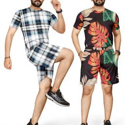 Tshirt Regular Shorts Co-ords Set-image-2