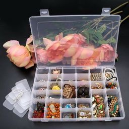 radha 30-Days 36-Grid Adjustable Pills/Cosmetic/Make Up/Medicine Organizer/Box x1.115 Pill Box-picture-4