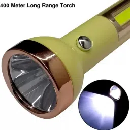 crentila Rechargeable Emergency Light 2 In 1 Led FlashLight High Power with Side Light Torch image 2