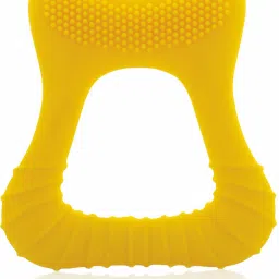 Tooth Shape Soft Silicone Baby Teether with Bristle & Carry Case, BPA Free, 6M+ Teether-10