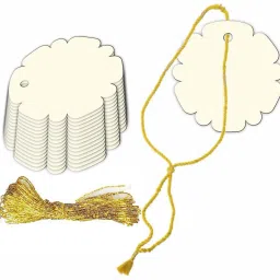 Flower Design Writable Tag with String for Gift Tag Greeting Card-image-36
