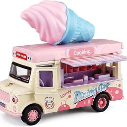 Little Ice Cream Truck with Magnetic Sound & Light, Little Food Truck-image-56