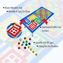 stepping stones Ludo snakes ladders game 2 in 1 lapttop study table game educational board game Educational Board Games image 4