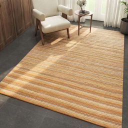 Red Solid Wool and Viscose 6 ft X 9 ft Hand Woven Rectangle Carpet-image-79