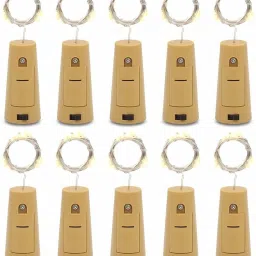 20 LEDs 1.98 m White Color Changing Bottle Rice Lights-10