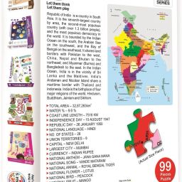ratnas INDIA MAP JIGSAW FOR KIDS.LET YOUR KID LEARN ABOUT DIFFERENT STATES image 3