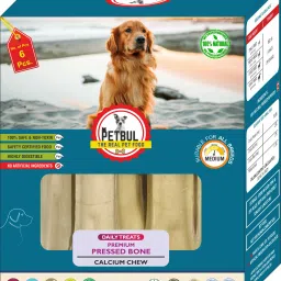 Petbul pressed bone 5inch 6pc Dog Chew-6
