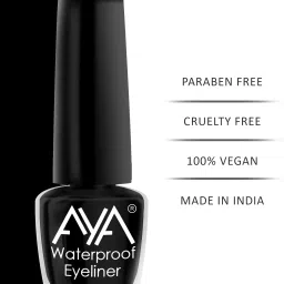 aya 24 Hrs Long Lasting & Waterproof Eyeliner, Set of 2, (Black and Black) 10 ml image 5