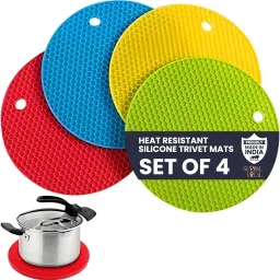 Premium Trivets Essential Kitchen use Silicone, Matty finishing for stainer Trivet-42