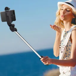 DAUMI Portable Selfie Stick Tripod with Wireless Bluetooth Remote and Tripod Stand Tripod, Monopod image 5