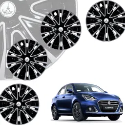 CAR WHEEL CAP/ WHEEL COVER ROVER DEGINE "SILVER_BLACK_COLOR" 14 INCH Wheel Cover For Maruti Swift Dzire, Swift, Figo, KUV 100, Xcent, Vista, Ritz, Amaze, Indigo, Micra, Celerio, Brio, Grand i10-image-65