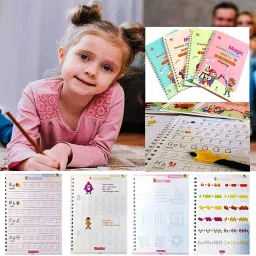 vedo Magic Practice Copybook with Pen & 10 Refill, Reusable Calligraphy Set for Kids image 4