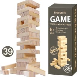 Classic Wooden Puzzle Game – Jenga Style Tumbling Tower Fun-image-34