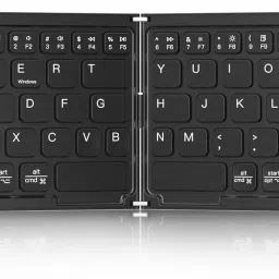 MOSHTU Foldable Wireless Multi-Device Keyboard Bluetooth 5.1 Noiseless, Compact Size Bluetooth Standard Multi-device Keyboard Compatible with Desktop, Laptop, Mac-image-40