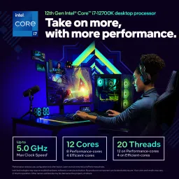 Intel I7-12700K 5 GHz Upto 5 GHz LGA1700 Socket 12 Cores 20 Threads Desktop Processor image 3