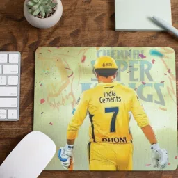 escope WaterProof Dhoni Mouse Pad Non-Slip for Computer and Laptop Mousepad-21