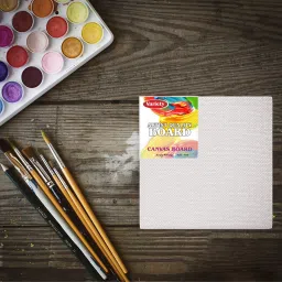 variety 8 X 10 & 10 X 12 Inch Size, A4 Canvas Boards for Painting, Different Size Combo Pack Cotton Medium Grain Board Canvas (Set of 5) image 4