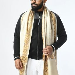 Life and style Wool Self Design Men Shawl-image-18