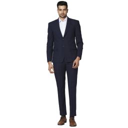 Men 2 PC Suit Checkered Suit-image-67