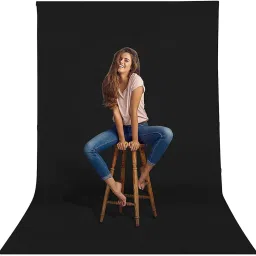 Hiffin ® 8x14 Ft, Black Professional Backdrop for Background Photography Black Reflector Umbrella-41