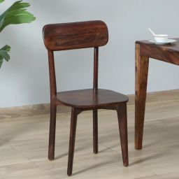 woodsworth from pepperfry Gabriella Sheesham Wood Dining Chairs In Provincial Teak Finish (Set Of 2)-picture-3