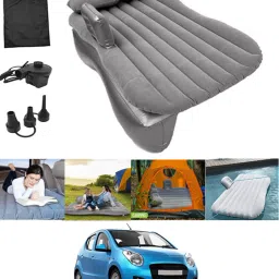 Silver Inflatable Car Travel Bed/Two Pillows/Pump For AStar Maruti Suzuki 2012 Multifunctional Car Inflatable Bed Mattress For(Car Travel,Camping,Swimming) Car Inflatable Bed-44