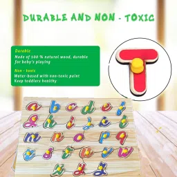 shalafi Wooden Cursive Small Alphabets Letters a To z English Alphabets Jigsaw Puzzle image 3