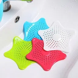 Hair Catcher Durable Silicone Hair Stopper Shower Drain Covers Easy to Install and Clean for Bathroom Bathtub and Kitchen Sink (Pack of 5) Hair Wash Basin-5