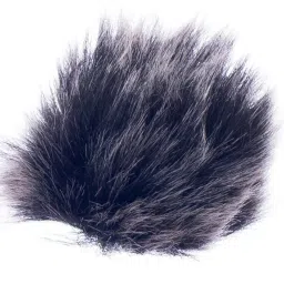 Black Fur Microphone Windscreen for Lapel Lavalier Mic-14